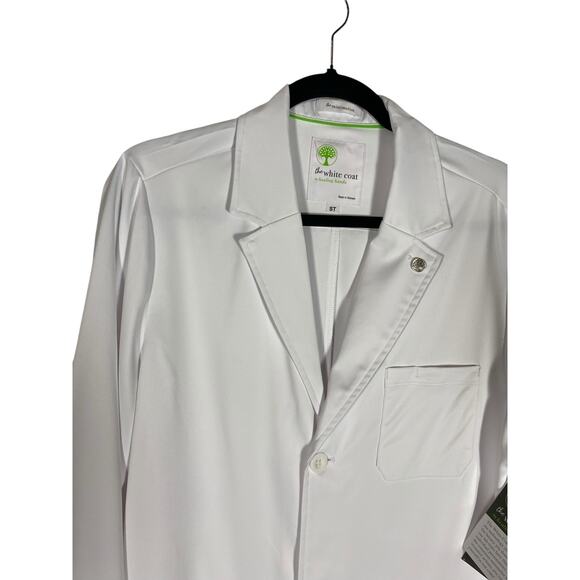 NWT Unisex Minimalist lab coat by the White Coat company Size ST - Picture 2 of 7